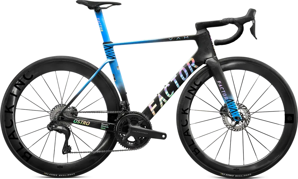 Factor Ostro VAM mit Shimano Ultegra Di2 und Black Inc 48|58 Carbon-Laufrädern